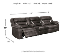 Load image into Gallery viewer, Kincord 2-Piece Power Reclining Sectional Sofa
