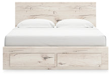 Load image into Gallery viewer, Lawroy King Panel Storage Bed with Mirrored Dresser and Nightstand
