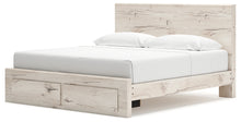 Load image into Gallery viewer, Lawroy King Panel Storage Bed with Mirrored Dresser and Nightstand
