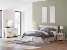 Load image into Gallery viewer, Lawroy King Panel Storage Bed with Mirrored Dresser and Nightstand
