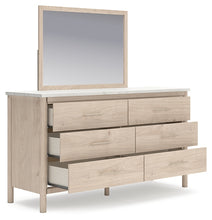 Load image into Gallery viewer, Cadmori Queen Upholstered Panel Bed with Mirrored Dresser, Chest and 2 Nightstands
