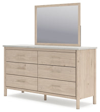 Load image into Gallery viewer, Cadmori Queen Upholstered Panel Bed with Mirrored Dresser, Chest and 2 Nightstands
