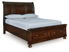 Load image into Gallery viewer, Porter Queen Sleigh Storage Bed
