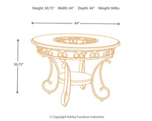 Load image into Gallery viewer, Glambrey Round Dining Room Table
