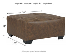 Load image into Gallery viewer, Abalone Oversized Accent Ottoman
