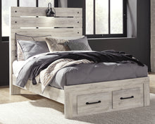 Load image into Gallery viewer, Cambeck Full Panel Bed with 2 Storage Drawers with Mirrored Dresser
