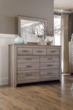 Load image into Gallery viewer, Zelen King/California King Panel Headboard with Mirrored Dresser and 2 Nightstands
