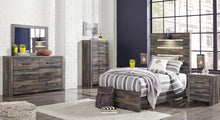 Load image into Gallery viewer, Drystan Twin Panel Bed with Mirrored Dresser, Chest and 2 Nightstands
