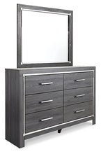 Load image into Gallery viewer, Lodanna Full Upholstered Panel Headboard with Mirrored Dresser, Chest and 2 Nightstands
