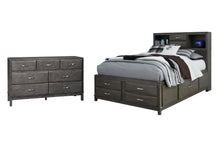 Load image into Gallery viewer, Caitbrook  Storage Bed With 8 Storage Drawers With Dresser
