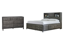 Load image into Gallery viewer, Caitbrook  Storage Bed With 8 Storage Drawers With Dresser
