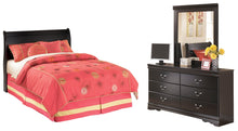 Load image into Gallery viewer, Huey Vineyard Full Sleigh Headboard with Mirrored Dresser
