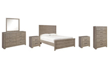 Load image into Gallery viewer, Culverbach Full Panel Bed with Mirrored Dresser, Chest and 2 Nightstands
