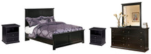 Load image into Gallery viewer, Maribel Full Panel Bed with Mirrored Dresser and 2 Nightstands
