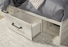 Load image into Gallery viewer, Cambeck Full Panel Bed with 4 Storage Drawers with Mirrored Dresser and 2 Nightstands
