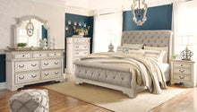 Load image into Gallery viewer, Realyn Queen Sleigh Bed with Mirrored Dresser, Chest and Nightstand
