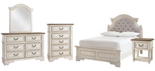 Load image into Gallery viewer, Realyn Full Panel Bed with Mirrored Dresser, Chest and Nightstand
