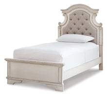 Load image into Gallery viewer, Realyn Twin Panel Bed with Mirrored Dresser and Chest
