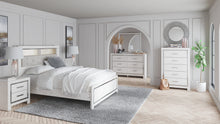 Load image into Gallery viewer, Altyra Queen Bookcase Headboard with Mirrored Dresser, Chest and 2 Nightstands
