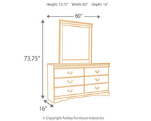 Load image into Gallery viewer, Huey Vineyard Full Sleigh Headboard with Mirrored Dresser
