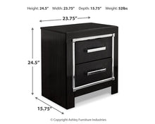 Load image into Gallery viewer, Kaydell Queen Upholstered Panel Headboard with Mirrored Dresser, Chest and Nightstand
