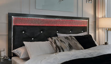 Load image into Gallery viewer, Kaydell Queen Upholstered Panel Headboard with Mirrored Dresser, Chest and Nightstand
