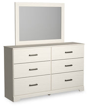 Load image into Gallery viewer, Stelsie Full Panel Bed with Mirrored Dresser and Nightstand
