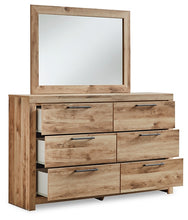 Load image into Gallery viewer, Hyanna Full Panel Storage Bed with Mirrored Dresser
