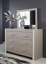 Load image into Gallery viewer, Surancha Full Panel Bed with Mirrored Dresser
