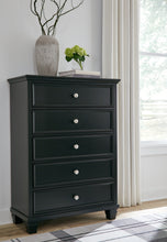 Load image into Gallery viewer, Lanolee Twin Panel Bed with Mirrored Dresser, Chest and 2 Nightstands
