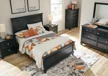 Load image into Gallery viewer, Lanolee Full Panel Bed with Mirrored Dresser, Chest and 2 Nightstands
