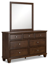 Load image into Gallery viewer, Danabrin Full Panel Bed with Mirrored Dresser, Chest and 2 Nightstands
