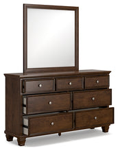 Load image into Gallery viewer, Danabrin Full Panel Bed with Mirrored Dresser, Chest and 2 Nightstands
