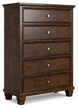 Load image into Gallery viewer, Danabrin Full Panel Bed with Mirrored Dresser, Chest and 2 Nightstands
