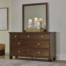 Load image into Gallery viewer, Danabrin Full Panel Bed with Mirrored Dresser, Chest and 2 Nightstands
