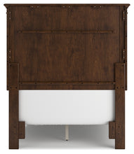 Load image into Gallery viewer, Danabrin Twin Panel Bed with Mirrored Dresser, Chest and 2 Nightstands
