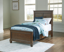 Load image into Gallery viewer, Danabrin Twin Panel Bed with Mirrored Dresser
