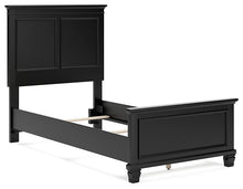 Load image into Gallery viewer, Lanolee Twin Panel Bed with Mirrored Dresser and 2 Nightstands
