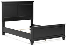 Load image into Gallery viewer, Lanolee Full Panel Bed with Mirrored Dresser and 2 Nightstands
