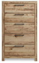 Load image into Gallery viewer, Hyanna Twin Panel Headboard with Mirrored Dresser, Chest and Nightstand
