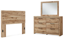 Load image into Gallery viewer, Hyanna Full Panel Headboard with Mirrored Dresser
