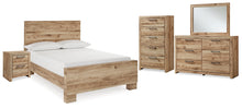 Load image into Gallery viewer, Hyanna Full Panel Bed with Mirrored Dresser, Chest and Nightstand
