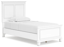 Load image into Gallery viewer, Fortman Twin Panel Bed with Mirrored Dresser, Chest and Nightstand
