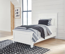 Load image into Gallery viewer, Fortman Twin Panel Bed with Mirrored Dresser, Chest and Nightstand
