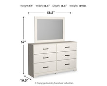 Load image into Gallery viewer, Stelsie Twin Panel Bed with Mirrored Dresser
